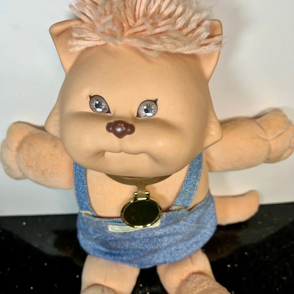 1988 vintage Cabbage‎ Patch Kids BAH Bah Doll with Denim Outfit